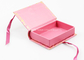 กล่องของขวัญแบบมีโลโก้สีชมพูปรับแต่งกระดาษบรรจุภัณฑ์ถุงเท้าที่ไม่ซ้ำใคร ผู้ผลิต